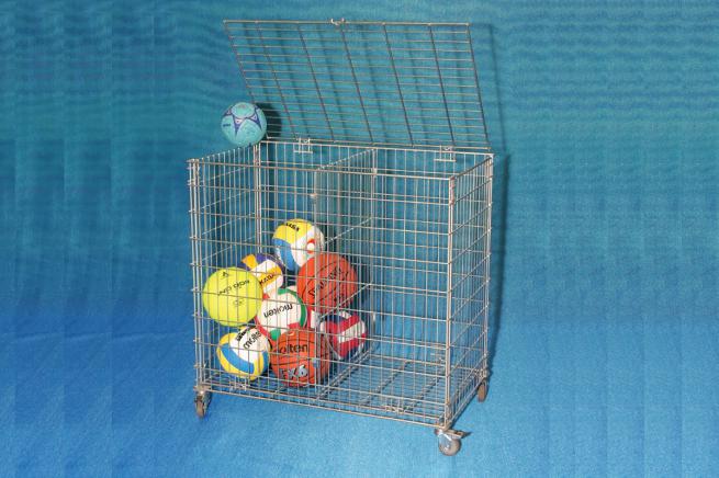 LOCKABLE AND FOLDABLE BALL CART