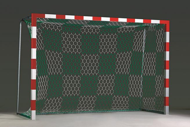 PROFESSIONAL GOAL NET /TWO COLOURS, CHESS BOARD PATTERN/ - 3,00X2,00 M, PP 3,5MM, 80/100