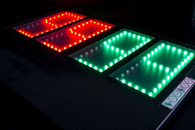 DELTA 2FE1 ELECTRONIC FOOTBALL SUBSTITUTION BOARD, DOUBLE-SIDED (4)