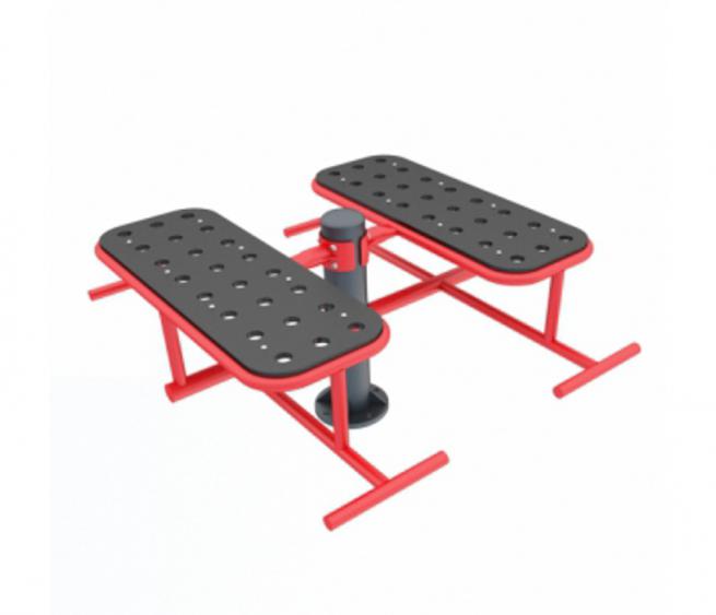 Double straight bench