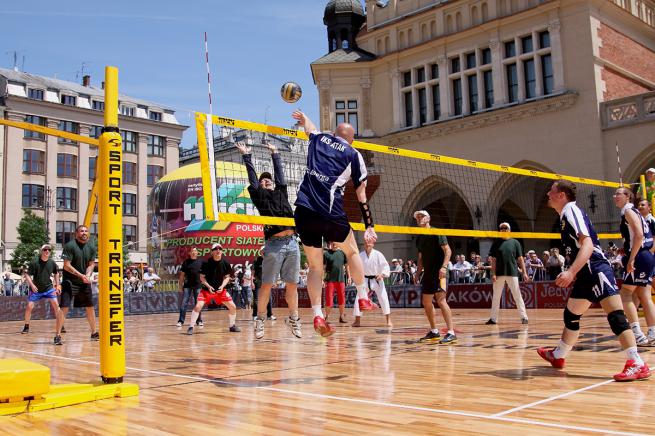 VOLLEYBALL SET - FREE-STANDING WITH LOAD (2)