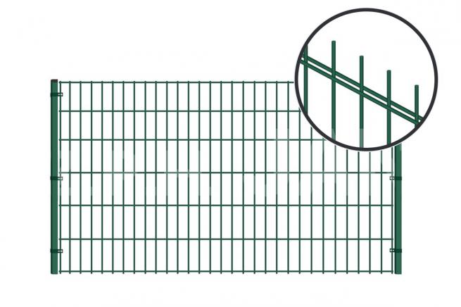 Panel ogrodzeniowy prosty OC+RAL, fi  8/6/8 mm