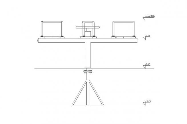 Karuzela krzyżowa z kierownicą ST-05 (2)