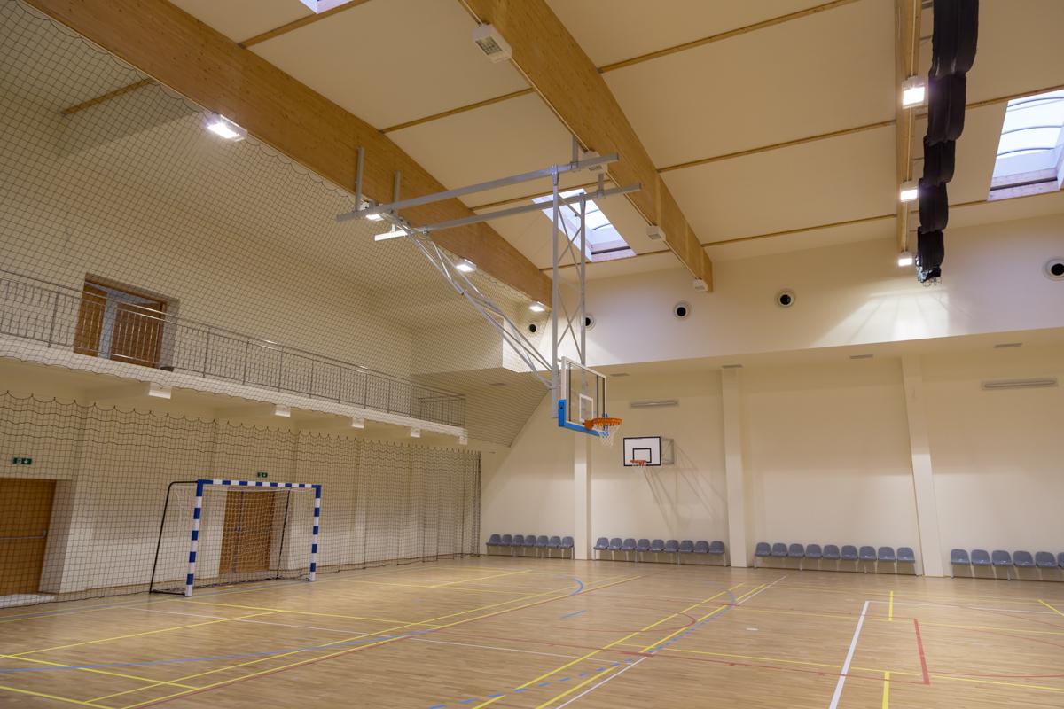 Ceiling Mounted Backstop With Drive Mechanism Ceiling Mounted Backstop With Drive