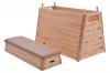 5-PART SLOPING VAULTING BOX, SYNTHETIC LEATHER, TRANSPORT TROLLEY
